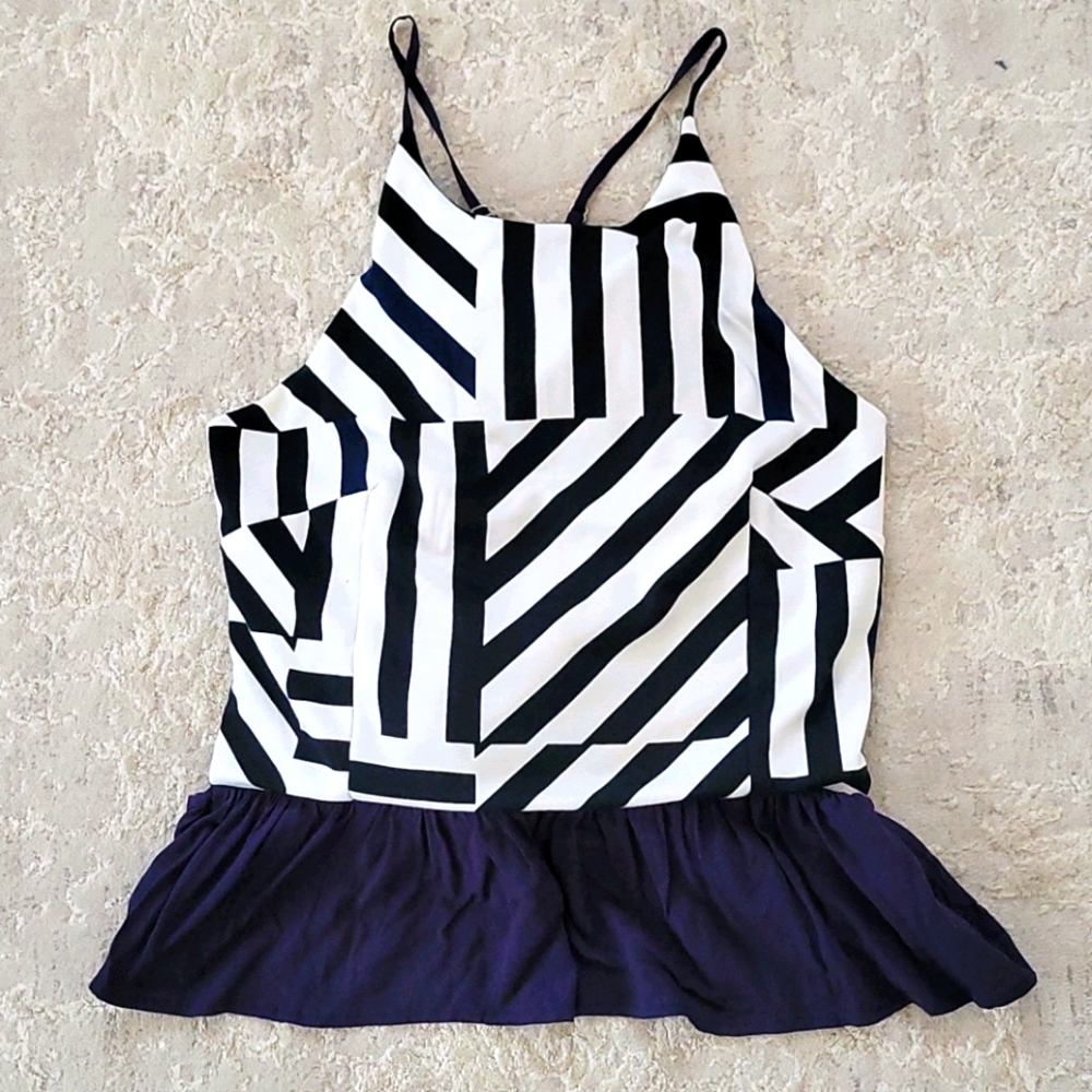 WOMEN'S THREE OF SOMETHING RACERBACK BLOUSE SHIRT